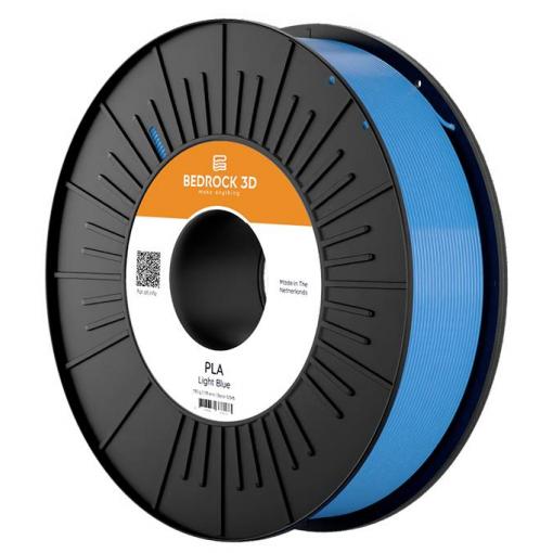 BEDROCK 3D PLA-0015a075 PLA Light Blue 1.75 mm 750 g vlákno pro 3D tiskárny PLA plast 1.75 mm 750 g světle modrá 1 ks