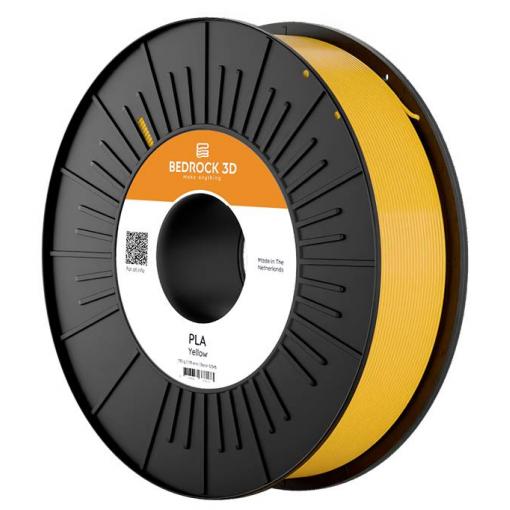 BEDROCK 3D PLA-0006a075 PLA Yellow 1.75 mm 750 g vlákno pro 3D tiskárny PLA plast Vysoký lesk 1.75 mm 750 g žlutá 1 ks