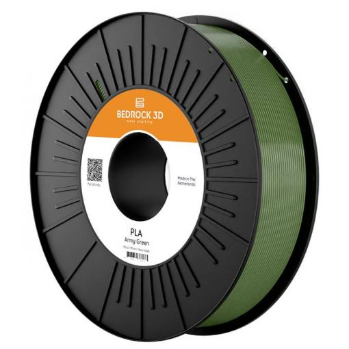 BEDROCK 3D PLA-0008a075 PLA Army Green 1.75 mm 750 g vlákno pro 3D tiskárny PLA plast 1.75 mm 750 g Vojenská zelená 1 ks