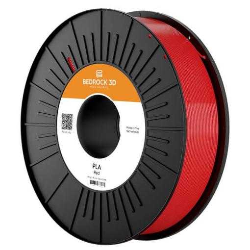 BEDROCK 3D PLA-0004b075 PLA Red 2.85 mm 750 g vlákno pro 3D tiskárny PLA plast 2.85 mm 750 g červená 1 ks