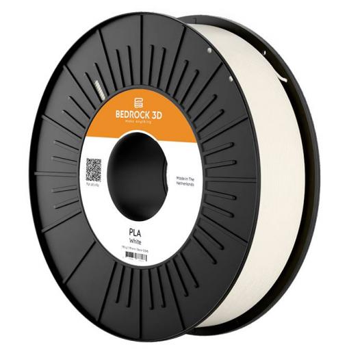 BEDROCK 3D PLA-0003a250 PLA White 1.75 mm 2.500 g vlákno pro 3D tiskárny PLA plast 1.75 mm 2500 g bílá 1 ks