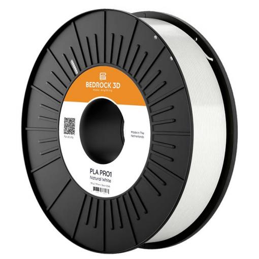BEDROCK 3D PR1-7501b450 PLA PRO1 Natural White 2.85 mm 4.500 g vlákno pro 3D tiskárny PLA Pro 2.85 mm 4500 g přírodní bílá 1 ks