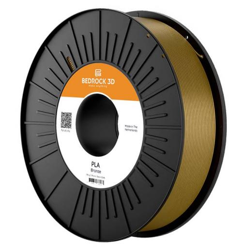 BEDROCK 3D PLA-0032b075 PLA Bronze 2.85 mm 750 g vlákno pro 3D tiskárny PLA plast 2.85 mm 750 g bronzová 1 ks