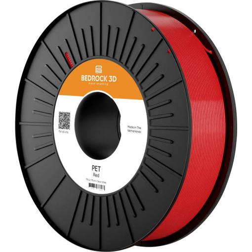 BEDROCK 3D Pet-0314a075 PET Red 1.75 mm 750 g vlákno pro 3D tiskárny polyethylen (PET) 1.75 mm 750 g červená 1 ks