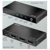 LogiLink HD0066 HDMI rozbočovač LED ukazatel, kovový ukazatel, se stavovými LED černá