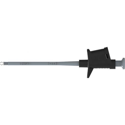 Schützinger bezpečnostní měřicí svorka, zásuvka 4 mm, černá
