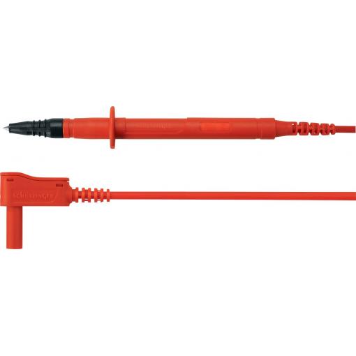 Schützinger bezpečnostní měřicí kabely zástrčka 4 mm zkušební hroty 100.00 cm červená 1 ks