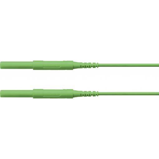 Schützinger bezpečnostní měřicí kabely zástrčka 4 mm zástrčka 4 mm 200.00 cm zelená 1 ks