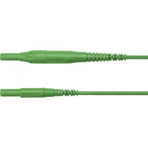 Schützinger měřicí kabel zástrčka 4 mm zástrčka 4 mm 150.00 cm zelená 1 ks