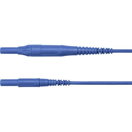 Schützinger měřicí kabel zástrčka 4 mm zástrčka 4 mm 150.00 cm modrá 1 ks