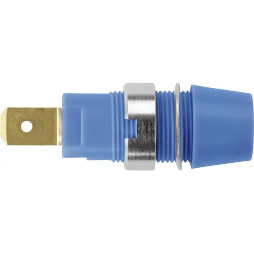Schützinger bezpečnostní montážní zásuvka 4 mm modrá 1 ks