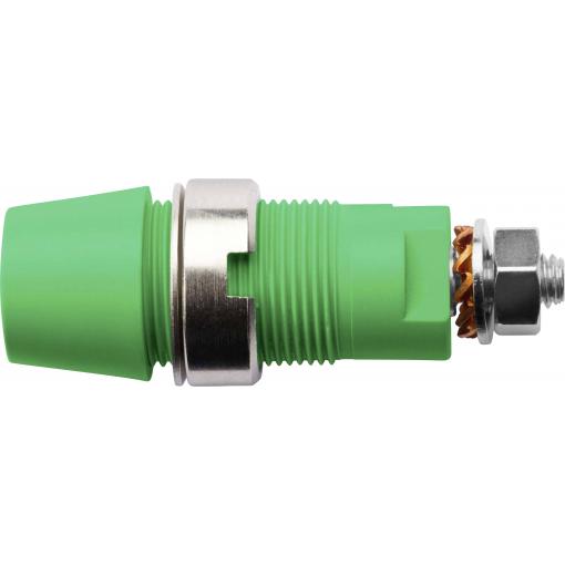 Schützinger bezpečnostní montážní zásuvka 4 mm zásuvka zelená 1 ks Piece