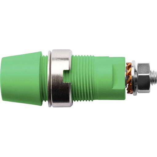 Schützinger bezpečnostní montážní zásuvka 4 mm zelená 1 ks
