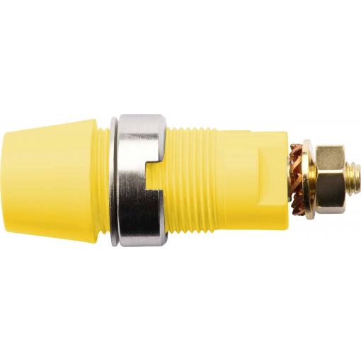 Schützinger bezpečnostní montážní zásuvka 4 mm žlutá 1 ks