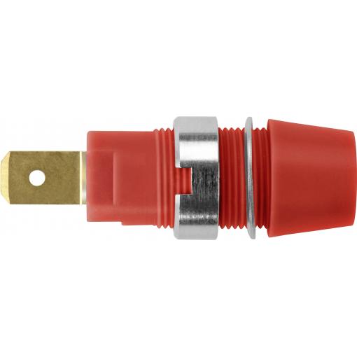 Schützinger bezpečnostní montážní zásuvka 4 mm zásuvka červená 1 ks Piece
