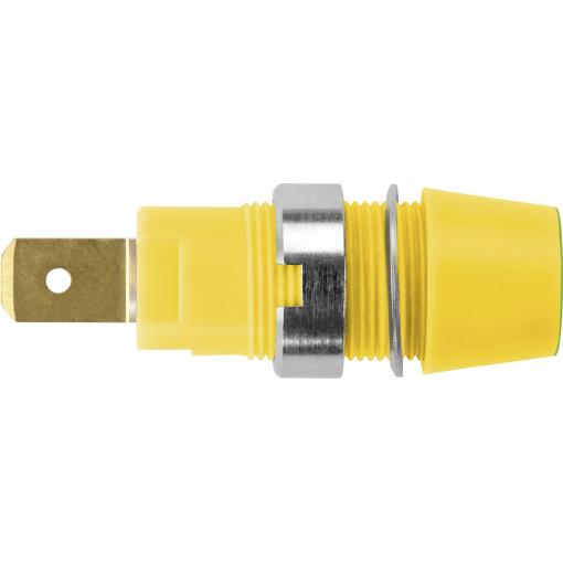 Schützinger bezpečnostní montážní zásuvka 4 mm zelenožlutá 1 ks