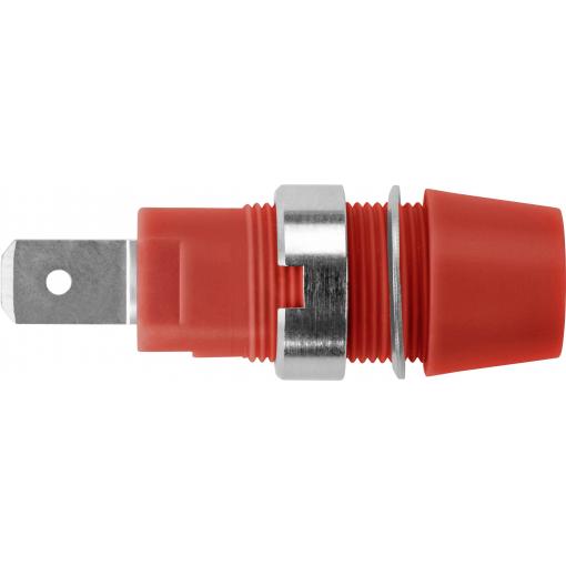 Schützinger bezpečnostní montážní zásuvka 4 mm červená 1 ks