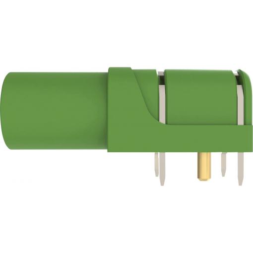 Schützinger úhlová bezpečnostní zásuvka 4 mm zelená 1 ks