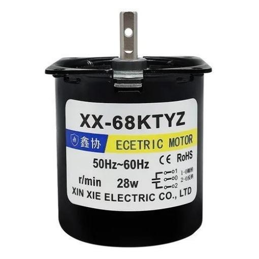 Synchronní motorek 68KTYZ, 230 V~, 28 W, 10 RPM s převodovkou