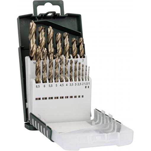 Bosch Accessories 2609255133 HSS sada spirálových vrtáku do kovu 19dílná 1 mm, 1.5 mm, 2 mm, 2.5 mm, 3 mm, 3.5 mm, 4 mm, 4.5 mm, 5 mm, 5.5 mm, 6 mm, 6.5 mm, 7