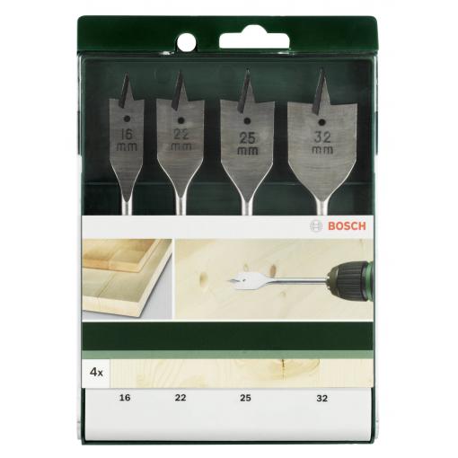 Bosch Accessories 2609255275 sada frézovacích vrtáků do dřeva 16 mm, 22 mm, 25 mm, 32 mm šestihran 1 sada