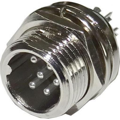 GX12 konektor 6pin panelový