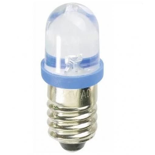 Žárovka LED E10 modrá, 3 V DC, 12 mA