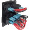 Ovládací panel PN-L3S2-1, 3× vypínač, USB, V-metr, 12–24 V DC
