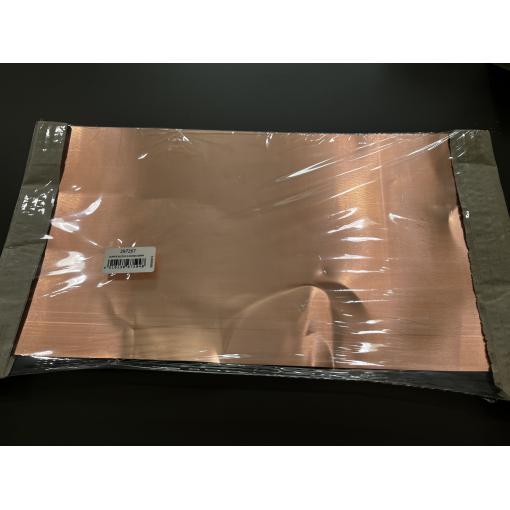 Poškozené: měď plech (d x š) 400 mm x 200 mm 0.3 mm 1 ks