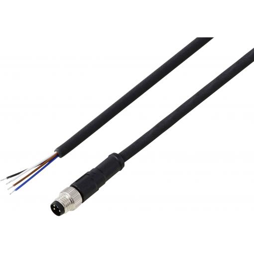 TRU COMPONENTS Přívodní kabel, TC-13752032, piny: 4, 5 m, 1 ks