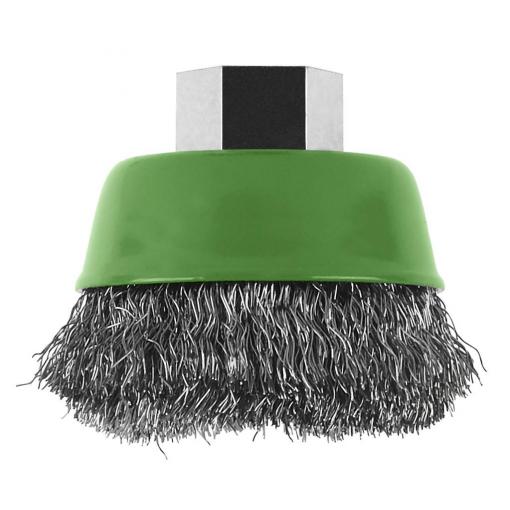 Bosch Accessories Hrncový kartáč pro úhlové a přímé brusky - vlnitý drát, nerez, 65 mm D= 65 mm 2609256501 1 ks