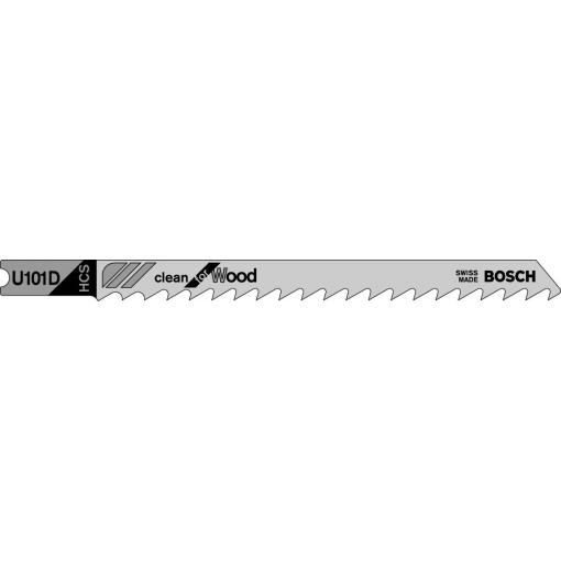 Bosch Accessories 2609256760 List přímočaré pily HCS, u 101 D Clean for Wood 2 ks