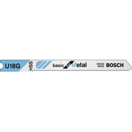 Bosch Accessories 2609256767 List přímočaré pily HSS, u 18 G Basic for Metal 2 ks