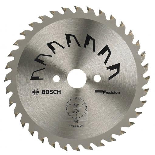 Bosch Accessories Precision 2609256853 tvrdokovový pilový kotouč 150 x 20 mm Počet zubů (na palec): 36 1 ks