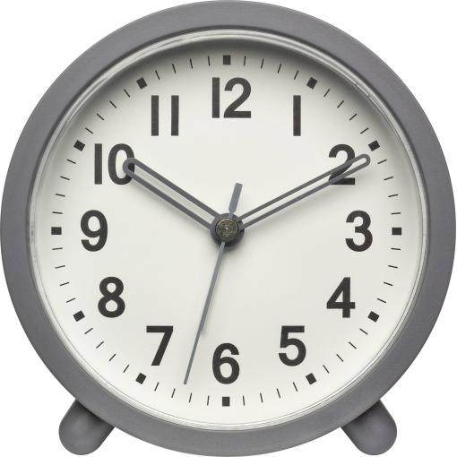 TFA Dostmann 60.1043.10 Quartz budík šedá časů buzení 1 tiché hodiny (bez tikání)