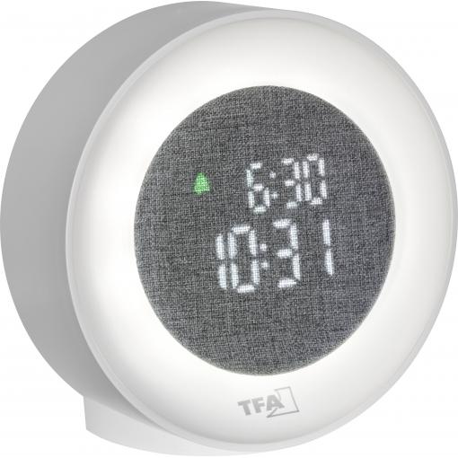 TFA Dostmann 60.2047.02 Quartz Světelný budík bílá časů buzení 1 ambientní osvětlení