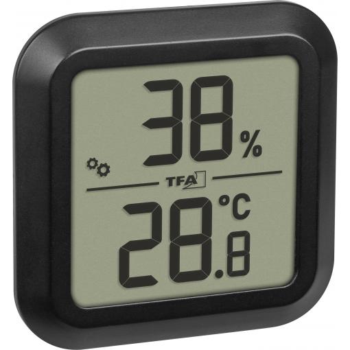 TFA Dostmann Digitales Thermo-Hygrometer zum Einbau teploměr a vlhkoměr černá 30.5061.01