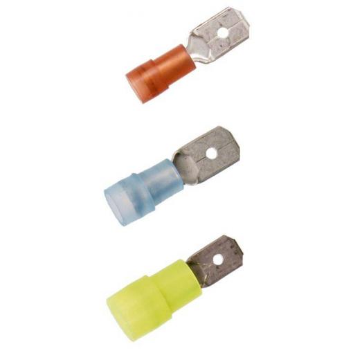 LAPP 63101060 faston zásuvka Šířka zástrčky: 4.8 mm Tloušťka konektoru: 0.5 mm 180 ° částečná izolace modrá 100 ks