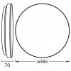 OSRAM HOMELIGHTING 4099854621505 stropní svítidlo, LED stropní svítidlo černá