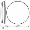 OSRAM HOMELIGHTING 4099854621468 stropní svítidlo, LED stropní svítidlo LED černá