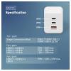 Digitus DA-10304 USB nabíječka, 1x USB A , 2x USB-C®, 100 W, bílá