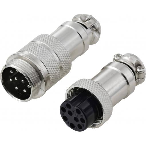 TRU COMPONENTS TC-13895624 kulatý konektor DIN, 1 sada