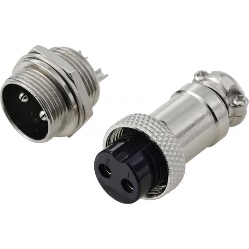 TRU COMPONENTS TC-13895632 kulatý konektor DIN, 1 sada