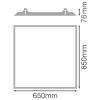 OSRAM HOMELIGHTING PANEL 625 RECESSED MOUNT FRAME 4058075402904 vestavný rám