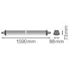 OSRAM HOMELIGHTING DP FLEX TH 1500 P 42W ML 840 IP66 osvětlení do vlhkých prostor LED pevně vestavěné LED 42 W neutrální bílá