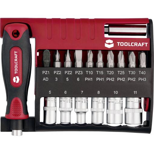 TOOLCRAFT TO-10351632 sada bitů, 28dílná