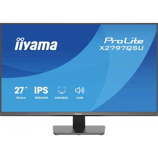 Iiyama ProLite LED monitor 68.6 cm (27 palec)2560 x 1440 Pixel, 16:9, 1 ms, IPS LED