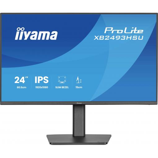 Iiyama ProLite LED monitor 60.5 cm (23.8 palec)1920 x 1080 Pixel, 16:9, 1 ms, IPS LED