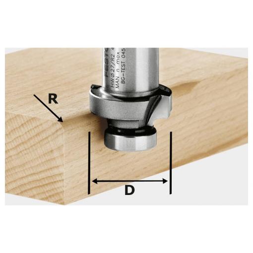 Festool 490093 zaoblovací fréza, tvrdokov, Vnější Ø 27 mm