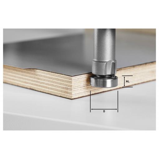 Festool 490565 zarovnávací fréza, Vnější Ø 22 mm, Pracovní délka 8 mm